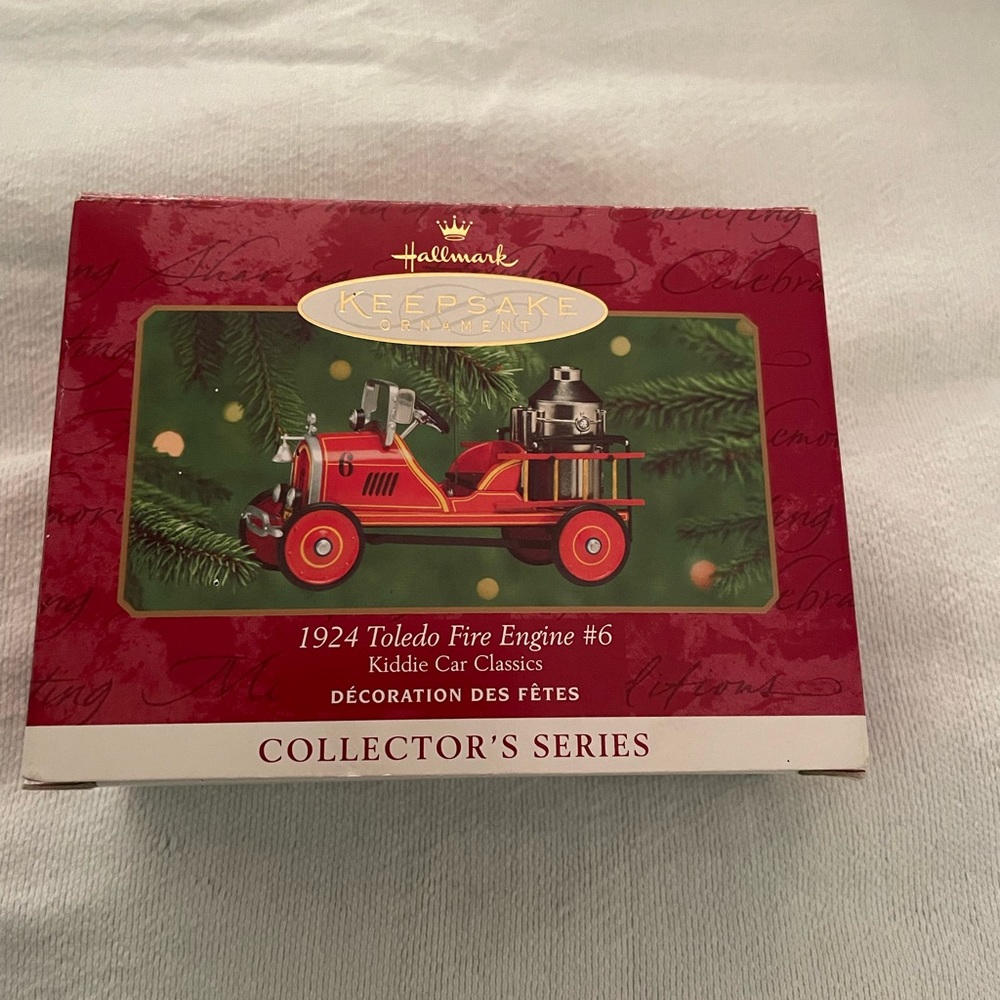 2000 Hallmark Keepsake Ornament 1924 Toledo Fore Engine #6 Collector Series